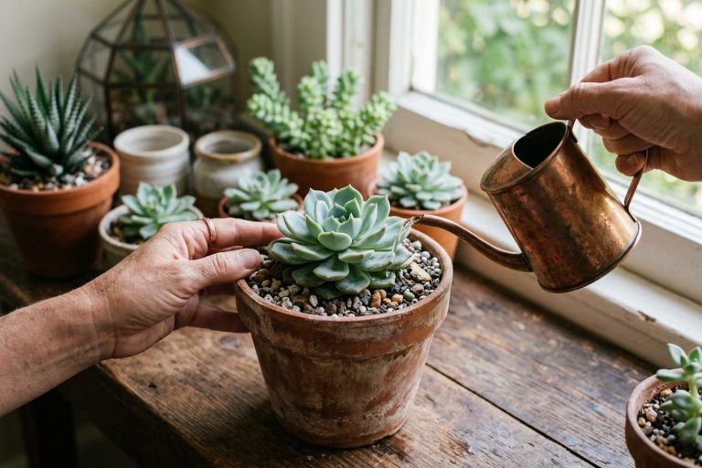 Plante grasse en pot, entretien et soin